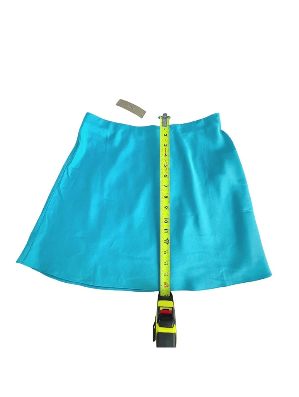 NWT. J.CREW Gwen Mini Slip Skirt In Turquoise Satin